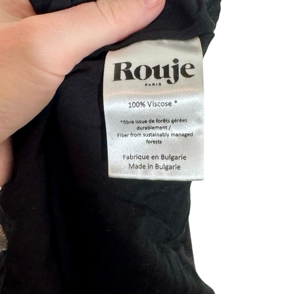 Rouje Paris Caro Slip Skirt in Jardin D'Atomne Noir 34/US2 - Picture 8 of 9